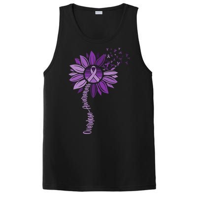 Sunflower Ribbons Overdose Awareness PosiCharge Competitor Tank