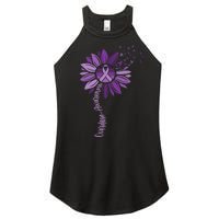 Sunflower Ribbons Overdose Awareness Women's Perfect Tri Rocker Tank