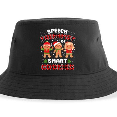 Speech Rapist Of Smart Cookies Buffalo Plaid Christmas Sustainable Bucket Hat