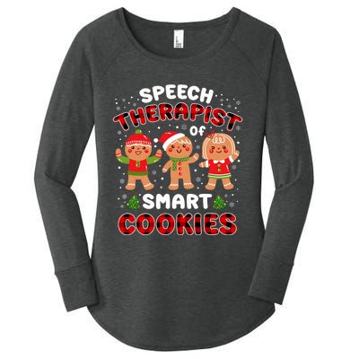 Speech Rapist Of Smart Cookies Buffalo Plaid Christmas Women's Perfect Tri Tunic Long Sleeve Shirt