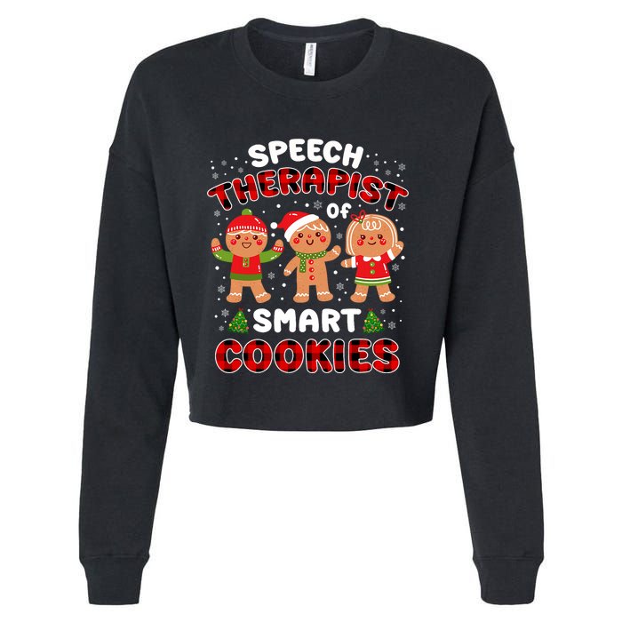 Speech Rapist Of Smart Cookies Buffalo Plaid Christmas Cropped Pullover Crew