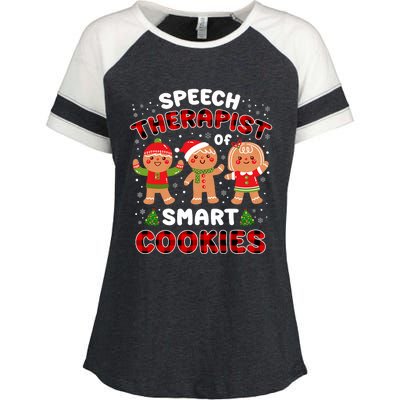 Speech Rapist Of Smart Cookies Buffalo Plaid Christmas Enza Ladies Jersey Colorblock Tee