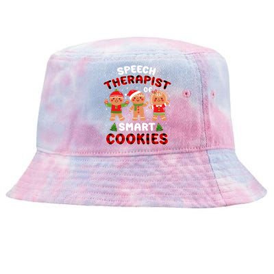 Speech Rapist Of Smart Cookies Buffalo Plaid Christmas Tie-Dyed Bucket Hat