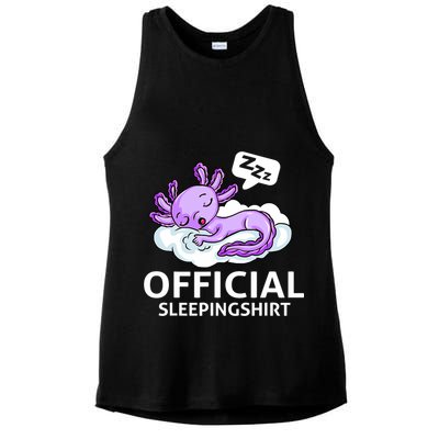 Sleepolotl Relaxolotl Offic.ial Sleepingclothes Axolotl O.fficial Sleeping Outfit Pyjamas Amazon Ladies PosiCharge Tri-Blend Wicking Tank