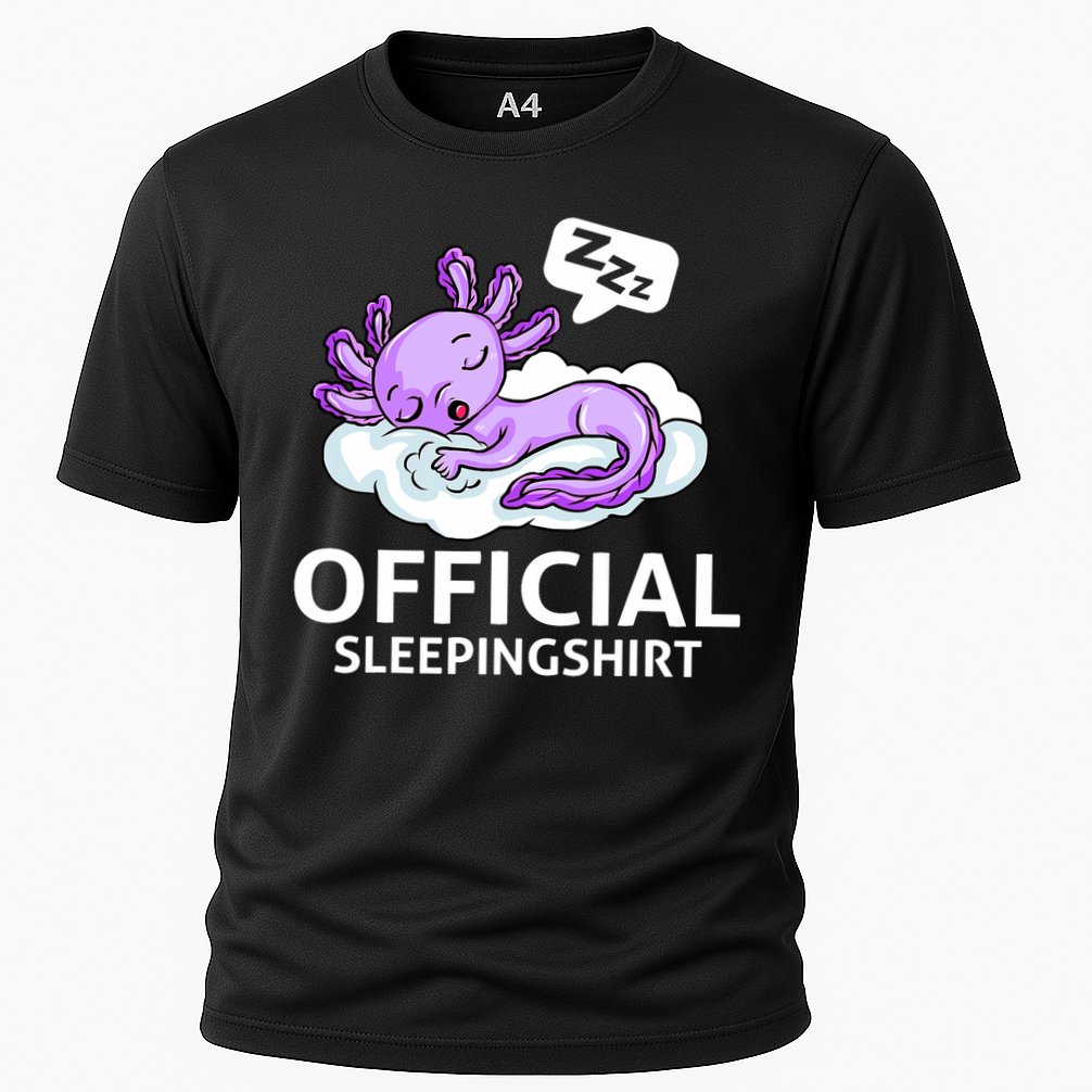 Sleepolotl Relaxolotl Offic.ial Sleepingclothes Axolotl O.fficial Sleeping Outfit Pyjamas Amazon Cooling Performance Crew T-Shirt