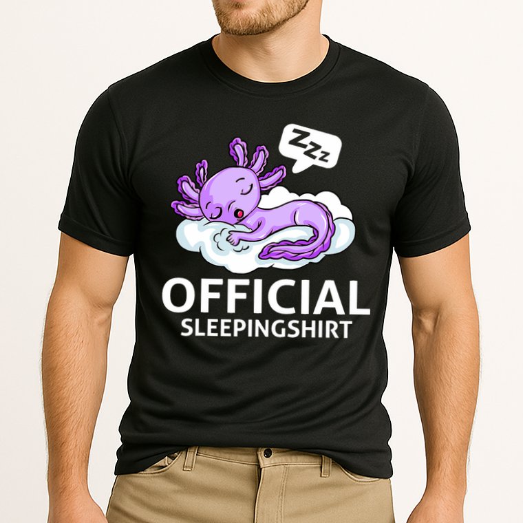 Sleepolotl Relaxolotl Offic.ial Sleepingclothes Axolotl O.fficial Sleeping Outfit Pyjamas Amazon Cooling Performance Crew T-Shirt