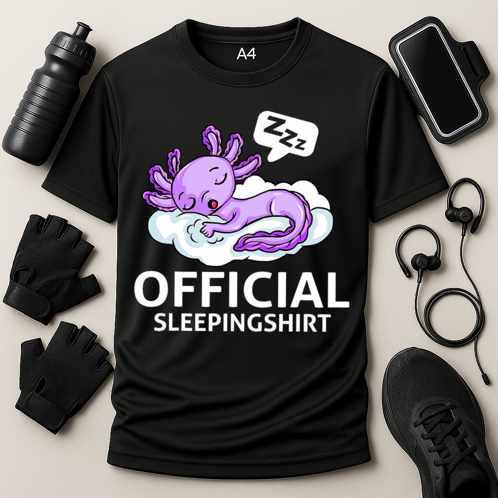 Sleepolotl Relaxolotl Offic.ial Sleepingclothes Axolotl O.fficial Sleeping Outfit Pyjamas Amazon Cooling Performance Crew T-Shirt