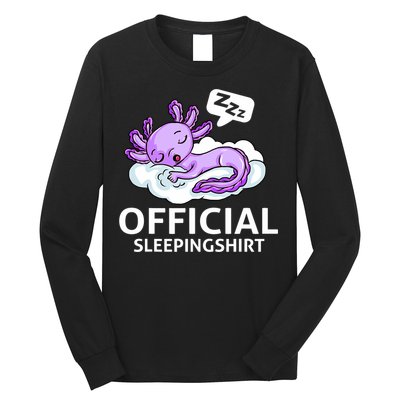 Sleepolotl Relaxolotl Offic.ial Sleepingclothes Axolotl O.fficial Sleeping Outfit Pyjamas Amazon Long Sleeve Shirt
