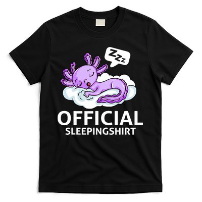 Sleepolotl Relaxolotl Offic.ial Sleepingclothes Axolotl O.fficial Sleeping Outfit Pyjamas Amazon T-Shirt