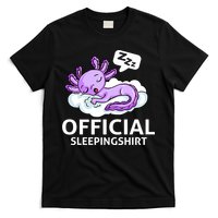 Sleepolotl Relaxolotl Offic.ial Sleepingclothes Axolotl O.fficial Sleeping Outfit Pyjamas Amazon T-Shirt