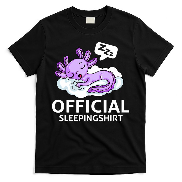 Sleepolotl Relaxolotl Offic.ial Sleepingclothes Axolotl O.fficial Sleeping Outfit Pyjamas Amazon T-Shirt