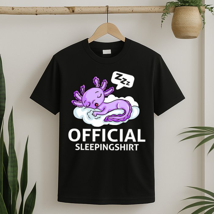 Sleepolotl Relaxolotl Offic.ial Sleepingclothes Axolotl O.fficial Sleeping Outfit Pyjamas Amazon T-Shirt