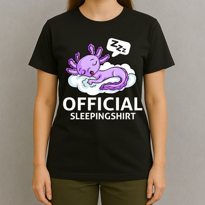 Sleepolotl Relaxolotl Offic.ial Sleepingclothes Axolotl O.fficial Sleeping Outfit Pyjamas Amazon T-Shirt