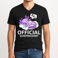 Sleepolotl Relaxolotl Offic.ial Sleepingclothes Axolotl O.fficial Sleeping Outfit Pyjamas Amazon V-Neck T-Shirt