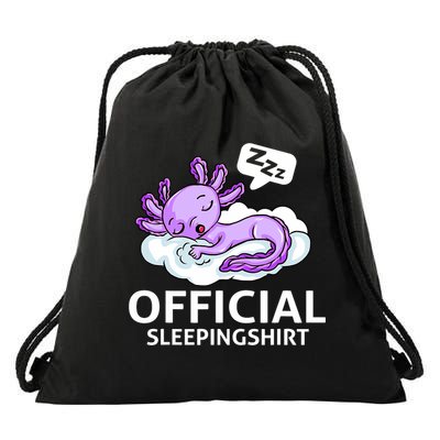 Sleepolotl Relaxolotl Offic.ial Sleepingclothes Axolotl O.fficial Sleeping Outfit Pyjamas Amazon Drawstring Bag
