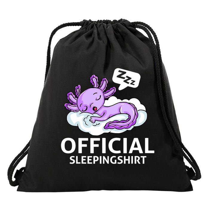 Sleepolotl Relaxolotl Offic.ial Sleepingclothes Axolotl O.fficial Sleeping Outfit Pyjamas Amazon Drawstring Bag