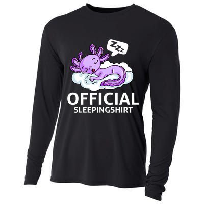 Sleepolotl Relaxolotl Offic.ial Sleepingclothes Axolotl O.fficial Sleeping Outfit Pyjamas Amazon Cooling Performance Long Sleeve Crew
