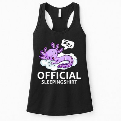 Sleepolotl Relaxolotl Offic.ial Sleepingclothes Axolotl O.fficial Sleeping Outfit Pyjamas Amazon Womens Tank Top