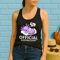 Sleepolotl Relaxolotl Offic.ial Sleepingclothes Axolotl O.fficial Sleeping Outfit Pyjamas Amazon Womens Tank Top