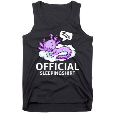 Sleepolotl Relaxolotl Offic.ial Sleepingclothes Axolotl O.fficial Sleeping Outfit Pyjamas Amazon Tank Top