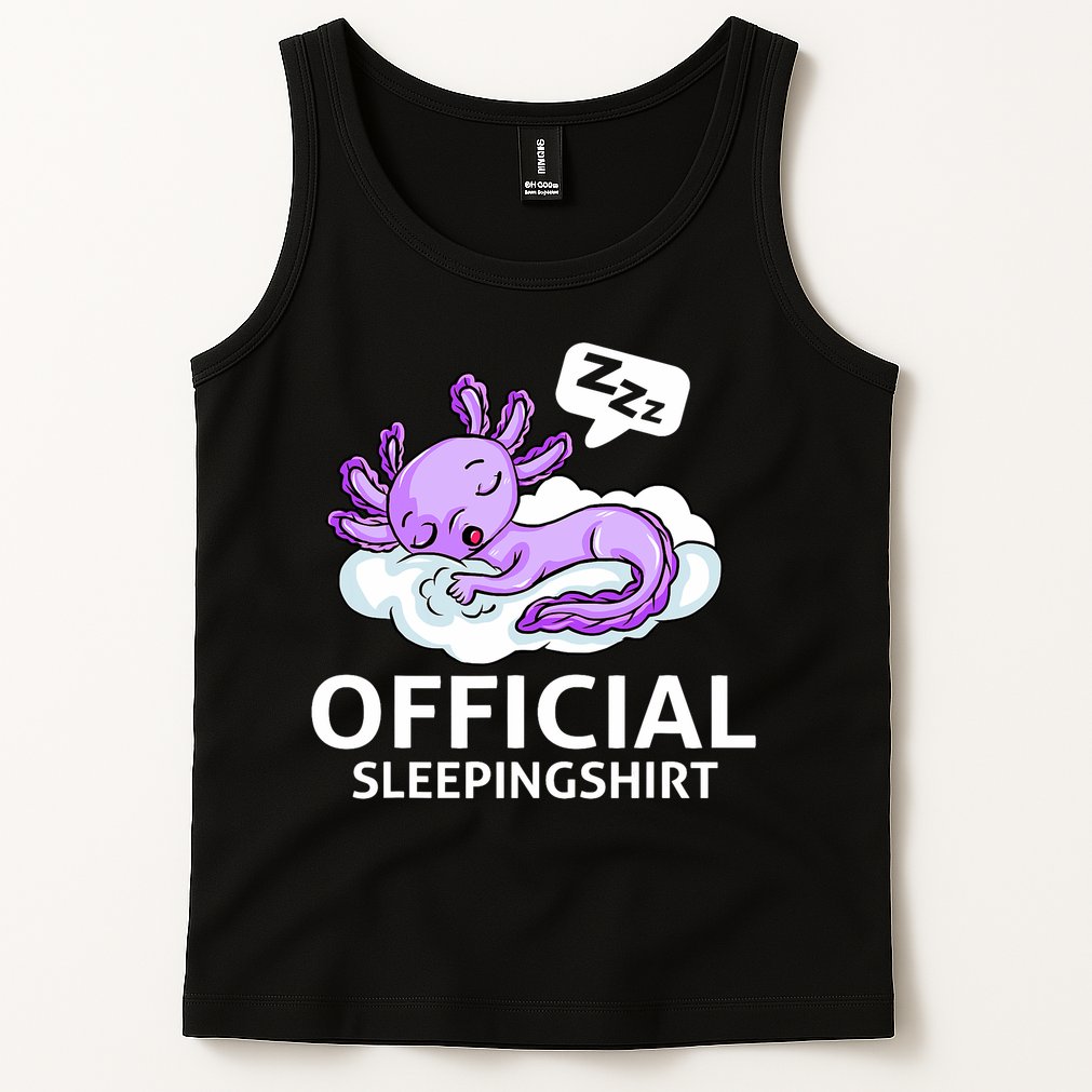Sleepolotl Relaxolotl Offic.ial Sleepingclothes Axolotl O.fficial Sleeping Outfit Pyjamas Amazon Tank Top