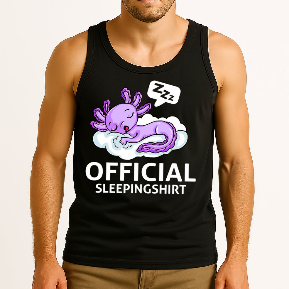 Sleepolotl Relaxolotl Offic.ial Sleepingclothes Axolotl O.fficial Sleeping Outfit Pyjamas Amazon Tank Top