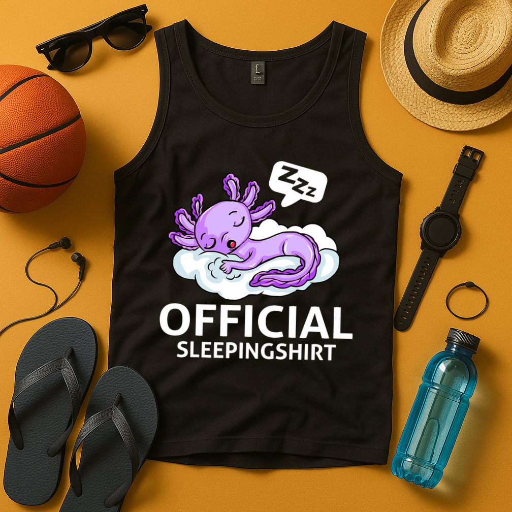 Sleepolotl Relaxolotl Offic.ial Sleepingclothes Axolotl O.fficial Sleeping Outfit Pyjamas Amazon Tank Top