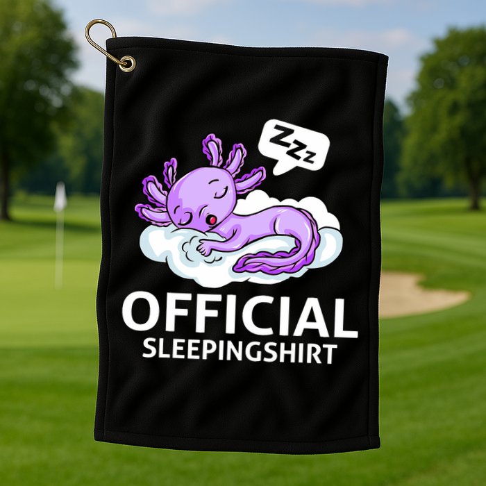 Sleepolotl Relaxolotl Offic.ial Sleepingclothes Axolotl O.fficial Sleeping Outfit Pyjamas Amazon Golf Towel