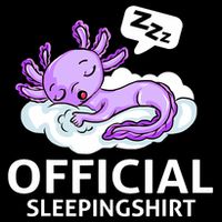 Sleepolotl Relaxolotl Offic.ial Sleepingclothes Axolotl O.fficial Sleeping Outfit Pyjamas Amazon Women's Crop Top Tee