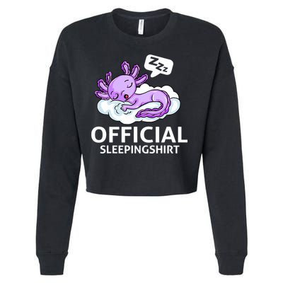 Sleepolotl Relaxolotl Offic.ial Sleepingclothes Axolotl O.fficial Sleeping Outfit Pyjamas Amazon Cropped Pullover Crew