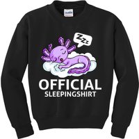Sleepolotl Relaxolotl Offic.ial Sleepingclothes Axolotl O.fficial Sleeping Outfit Pyjamas Amazon Kids Sweatshirt