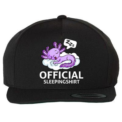 Sleepolotl Relaxolotl Offic.ial Sleepingclothes Axolotl O.fficial Sleeping Outfit Pyjamas Amazon Wool Snapback Cap