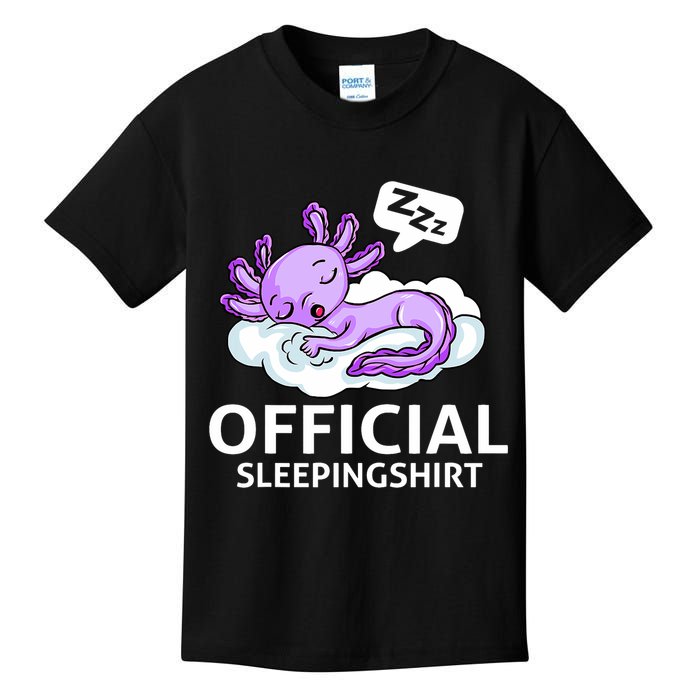 Sleepolotl Relaxolotl Offic.ial Sleepingclothes Axolotl O.fficial Sleeping Outfit Pyjamas Amazon Kids T-Shirt