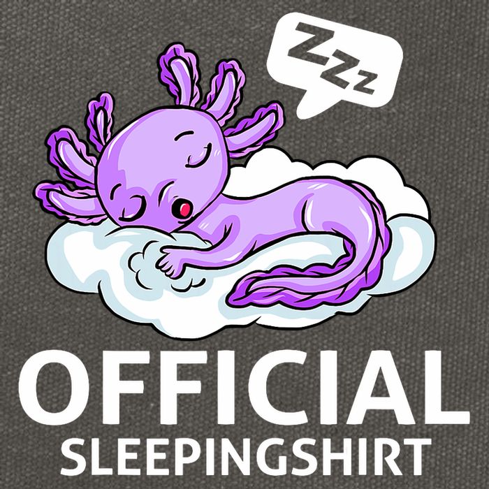 Sleepolotl Relaxolotl Offic.ial Sleepingclothes Axolotl O.fficial Sleeping Outfit Pyjamas Amazon Cotton Canvas Backpack