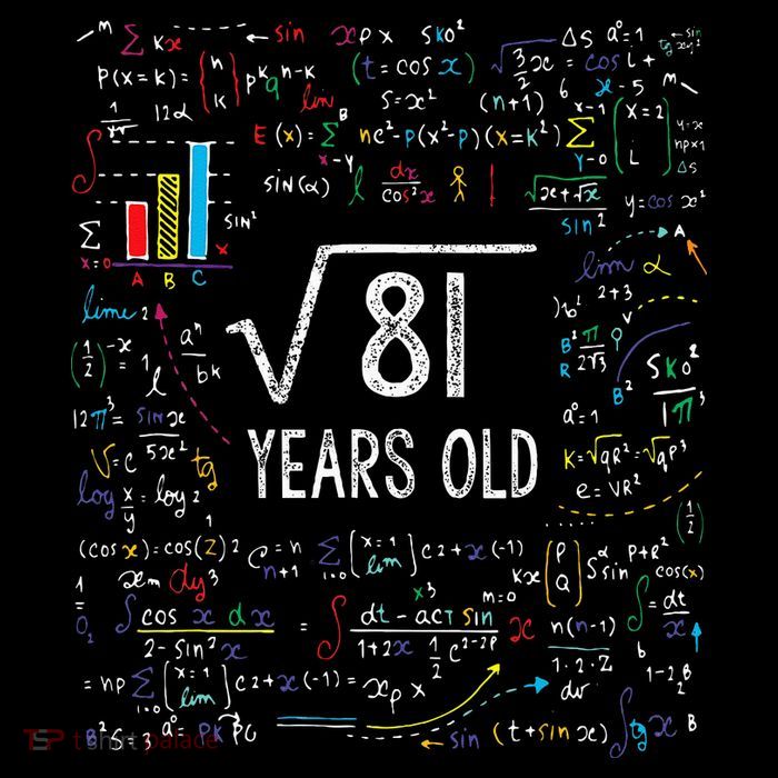 Square Root Of 81 9th Birthday 9 Year Old Gifts Math Bday Sustainable Bucket Hat