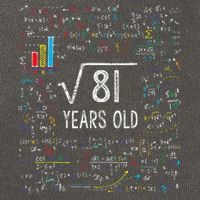 Square Root Of 81 9th Birthday 9 Year Old Gifts Math Bday Cotton Canvas Backpack