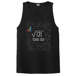 Square Root Of 121 11th Birthday 11 Year Old Gifts Math Bday PosiCharge Competitor Tank