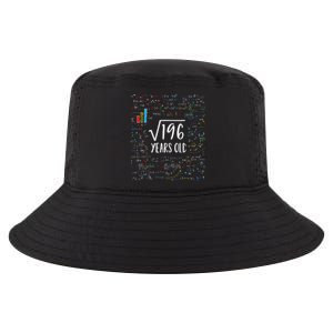 Square Root Of 196 14th Birthday 14 Year Old Gifts Math Bday Cool Comfort Performance Bucket Hat