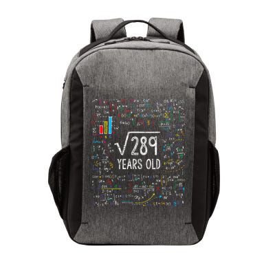 Square Root Of 289 17th Birthday 17 Year Old Gifts Math Bday Vector Backpack