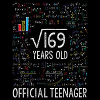 Square Root Of 169 13 Years Old Nager Birthday Apron