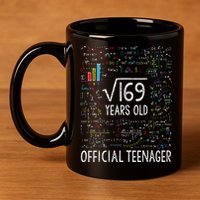 Square Root Of 169 13 Years Old Nager Birthday 11oz C Handle Ceramic Mug