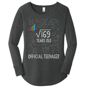 Square Root Of 169 13 Years Old Nager Birthday Women's Perfect Tri Tunic Long Sleeve Shirt