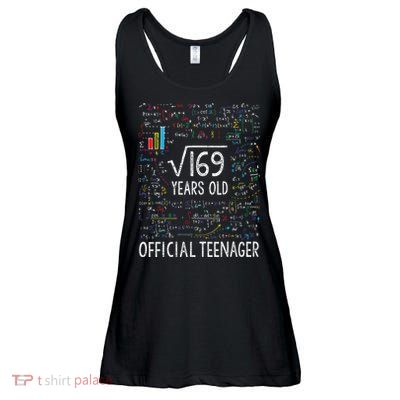 Square Root Of 169 13 Years Old Nager Birthday Ladies Essential Flowy Tank
