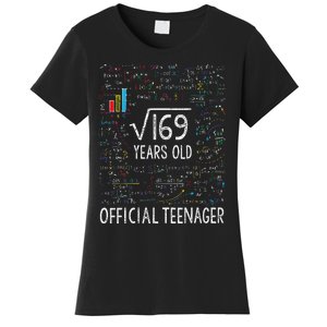 Square Root Of 169 13 Years Old Nager Birthday Women's T-Shirt