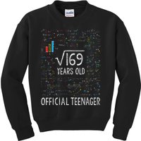 Square Root Of 169 13 Years Old Nager Birthday Kids Sweatshirt