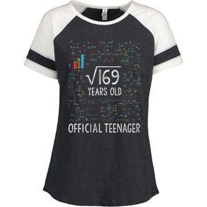 Square Root Of 169 13 Years Old Nager Birthday Enza Ladies Jersey Colorblock Tee