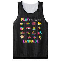 Speech Rapy Play Is My Favorite Language Slp Rapist Mesh Reversible Basketball Jersey Tank