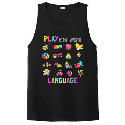 Speech Rapy Play Is My Favorite Language Slp Rapist PosiCharge Competitor Tank