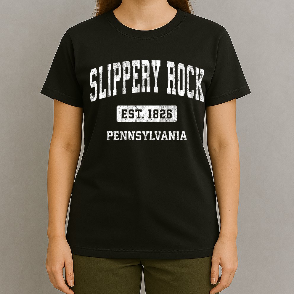 Slippery Rock Pennsylvania Pa Vintage Athletic Sports T-Shirt