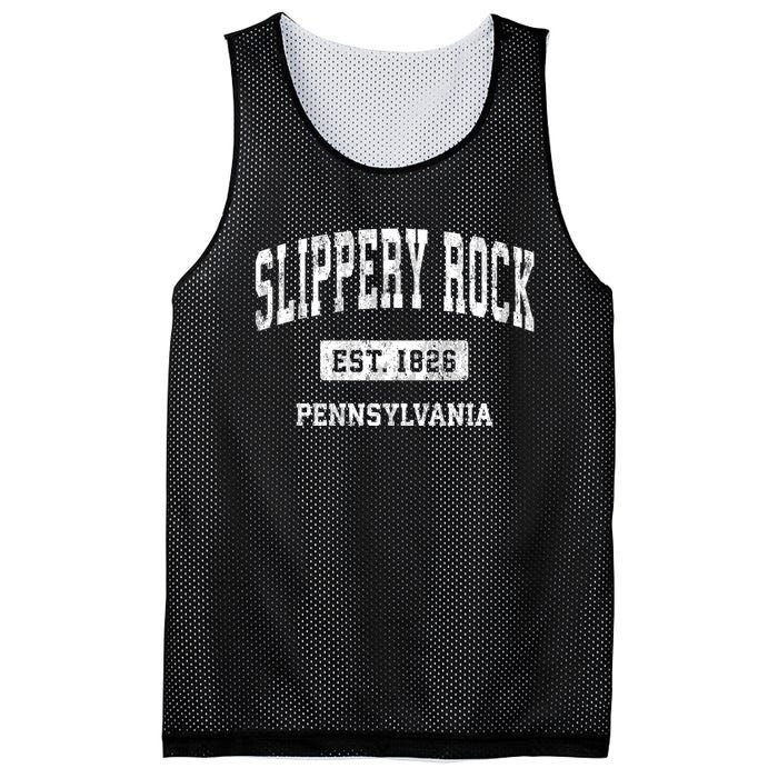 Slippery Rock Pennsylvania Pa Vintage Athletic Sports Mesh Reversible Basketball Jersey Tank